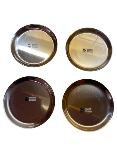 WMF Untersetzer Edelstahl rund 10cm 4er Set Cromargan