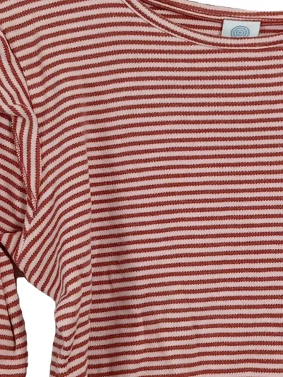 Sanetta Kinder Langarmshirt gestreift Rot Gr. 128 mit Rüschen