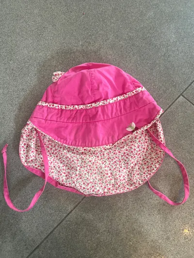 Sterntaler Mädchen Hut Pink Gr. 43 Baumwolle Maus Stickerei Sommer