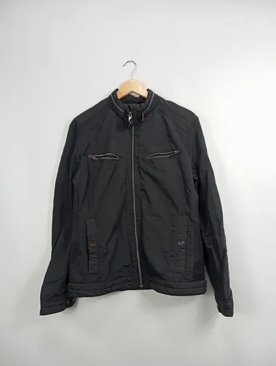 LCW Vision Herren Leichte Jacke Gr. 50/L Schwarz Sportlich Übergangsjacke
