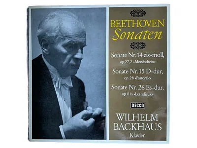 Beethoven Sonaten Vinyl LP Wilhelm Backhaus Klavier Decca Klassik