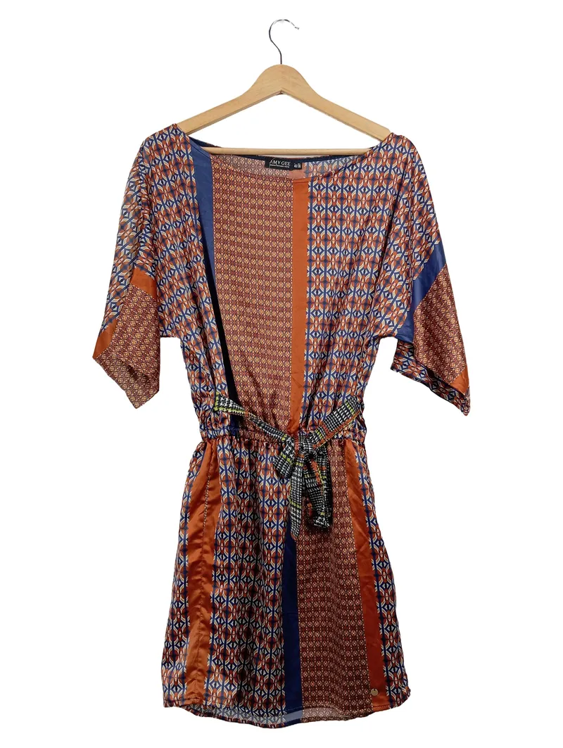 AMY GEE Damen Freizeitkleid Gr. 36;S Mehrfarbig Grafisch 1