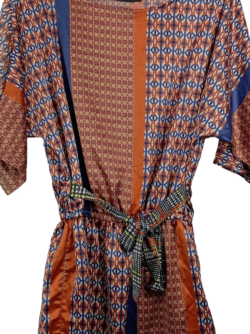 AMY GEE Damen Freizeitkleid Gr. 36;S Mehrfarbig Grafisch 4