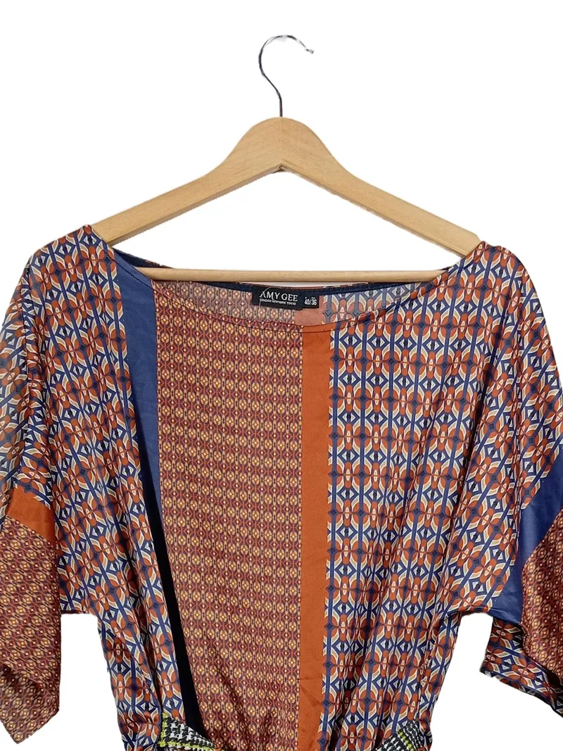 AMY GEE Damen Freizeitkleid Gr. 36;S Mehrfarbig Grafisch 7