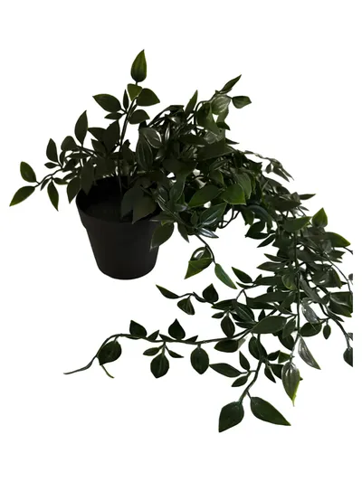 IKEA Künstliche Pflanze Grün Florales Muster 35cm Hängend Deko