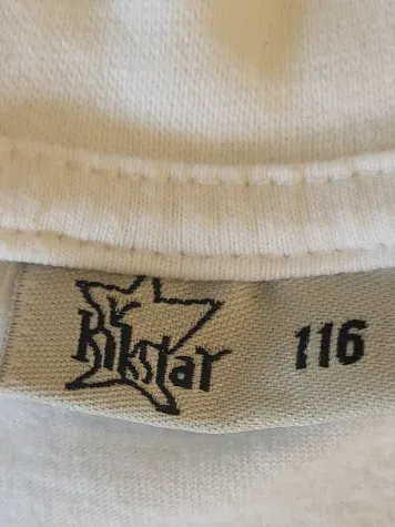 Bogi Kinder T-Shirt Weiß Gr. 116 V-Ausschnitt Baumwolle Basic 2