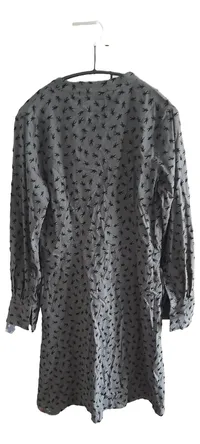Avoca Damen Blusenkleid Gr. 38 Oliv mit Tiermuster Casual 2