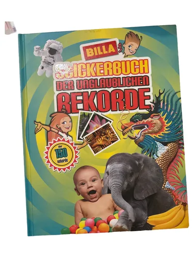 BILLA Stickerbuch Elefant unglaubliche Rekorde Kinder ab 6 Jahre