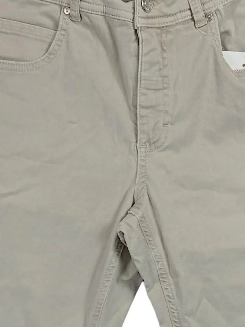 ANGELS Damen Stoffhose Gr. 40 Beige Baumwolle Stretch Casual 2