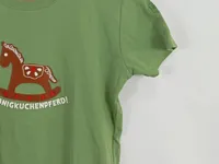 Adelheid Damen T-Shirt Honigkuchenpferd Grün Gr. 40/L Charmant 3