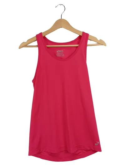 ASICS Damen Sport Tanktop Shirt Gr. XS/34 Pink Lauftop Fitness