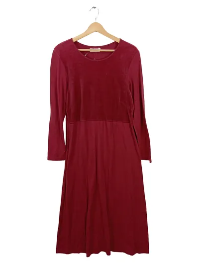 Waschbär Damen Kleid Langarm Bordeaux Rot Gr. 36/S Jersey Casual