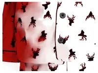 Carter's Kinder Schlafanzug Pyjama Rot Hirsch Weihnachten Gr. 110 5 Jahre 5