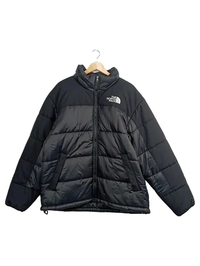 The North Face Herren Steppjacke L Schwarz Logo Print Gesteppt Outdoor