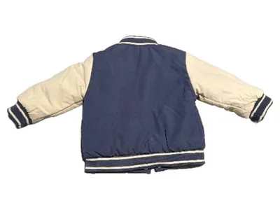 Ergee Baby College Bomberjacke Gr. 80 Blau Beige B Applikation