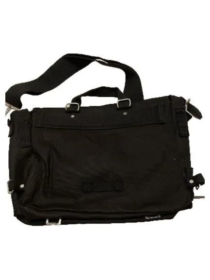 Brandit Umhängetasche Schwarz Canvas Messenger Bag Schultertasche Herren 5