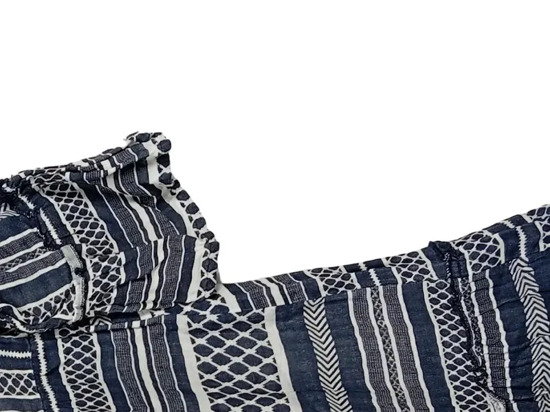 About You Damen Freizeitkleid Gr. 40/L Blau gemustert Casual 4