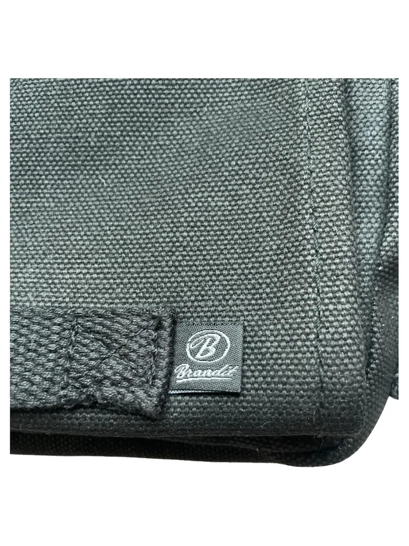 Brandit Canvas Umhängetasche Schwarz Messenger Bag Schultertasche Military Style 2