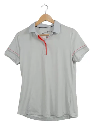 Under Armour Damen Poloshirt Grau Gr. 38/M Sportlich Casual