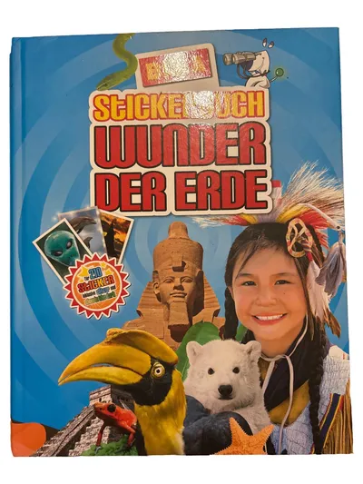 Stickerbuch Wunder der Erde 210 Sticker Glitzer Glow in the Dark Kinder