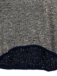 Azara Damen Pullover Mehrfarbig Pailletten UNI Casual Strick 3