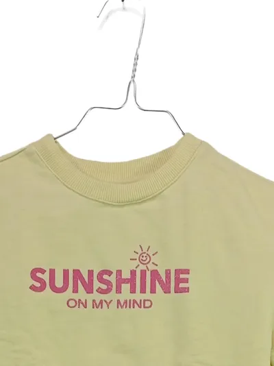 dopodopo Girls Sweatshirt Sunshine On My Mind Gr. 104 Gelb Rosa