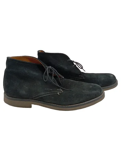 Geox Herren Desert Boots Stiefel Gr. 44 Schwarz Wildleder Casual