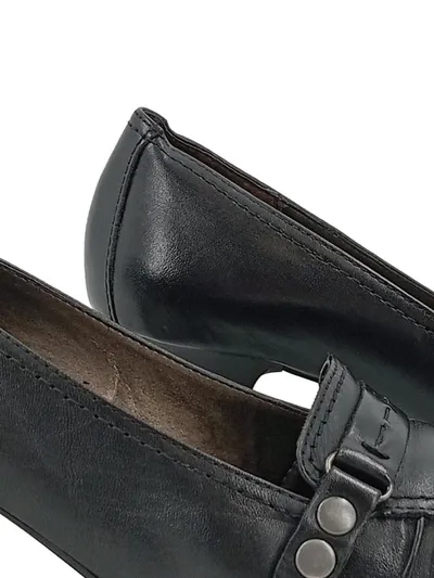 Tamaris Damen Pumps Leder Schwarz Gr. 39 Absatz 7cm Business
