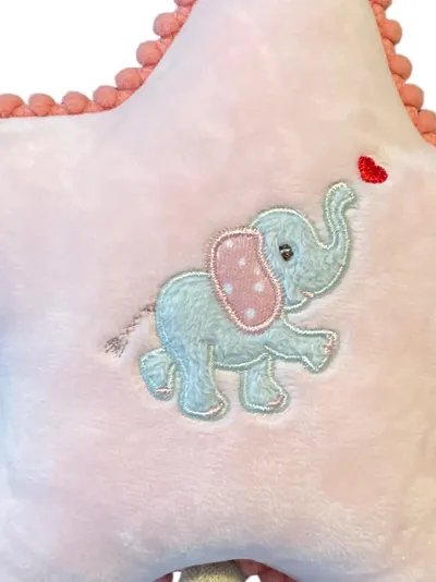 Die Spiegelburg Stern Elefant Baby Kuscheltier Plüschtier rosa 22cm