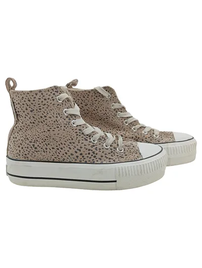 British Knights Damen Sneaker High Top Leo Muster Beige Gr. 37