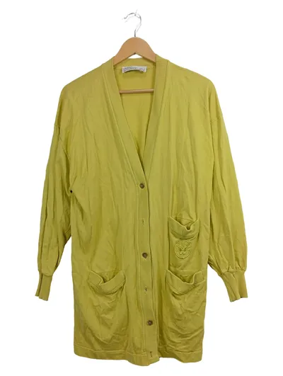 Marc Cain Damen Strickjacke Gelb Casual Einheitsgröße Cardigan