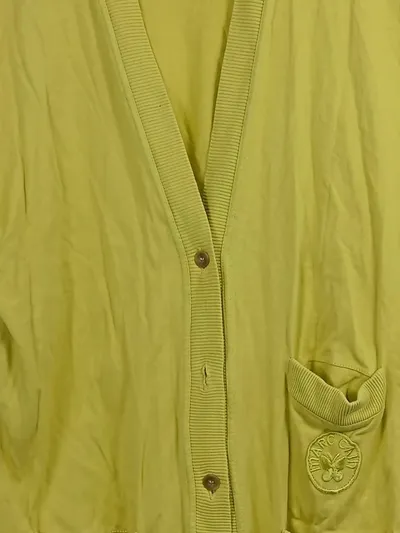 Marc Cain Damen Strickjacke Gelb Casual Einheitsgröße Cardigan
