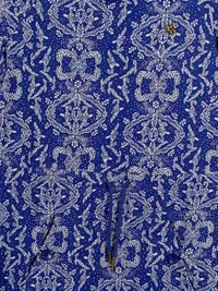 Blutsgeschwister Damen Kapuzenpullover Kleid Gr. XS Blau Floral Baumwolle 3