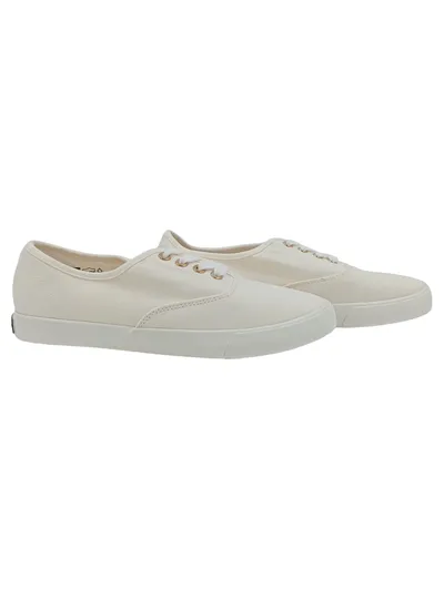 Tamaris Damen Sneaker Low Beige Canvas Schnürschuhe Gr. 39 NEU