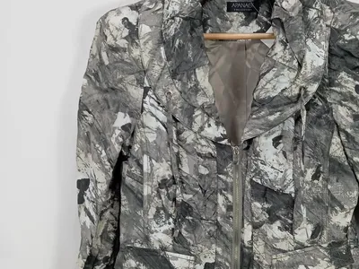Apanage Damen Steppjacke Gr. 38/M Modern Mehrfarbig Abstrakt Reißverschluss