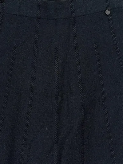 Nümph Damen A-Linienrock Gr. 34/XS Schwarz Casual Strickmuster