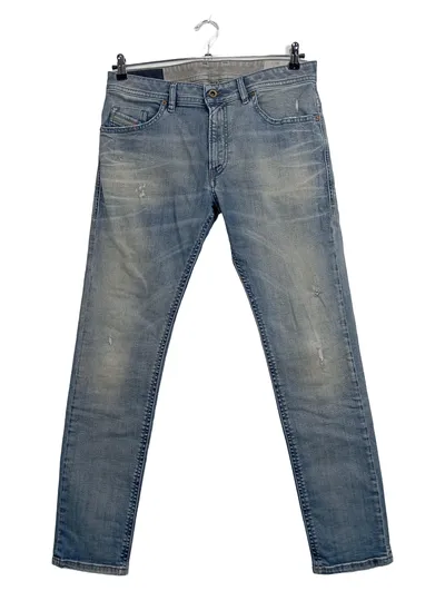 Diesel Herren Jeans Regular Fit Gr. 33 Blau Casual