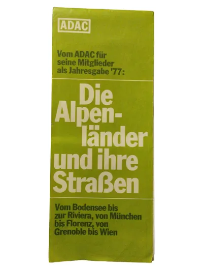 ADAC Reiseführer 1977 Alpen Länder Straßen Vintage Sammler Buch