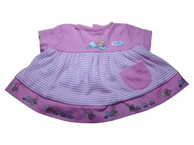 BABY born Kleid Rosa Gestreift Hase Puppenkleidung Mädchen Outfit