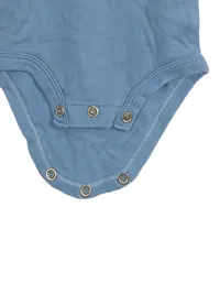 Carter's Baby Body Langarm Gr. 50/56 Blau mit Zug Applikation 4