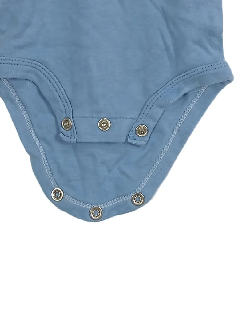 Carter's Baby Body Langarm Gr. 50/56 Blau mit Zug Applikation 4