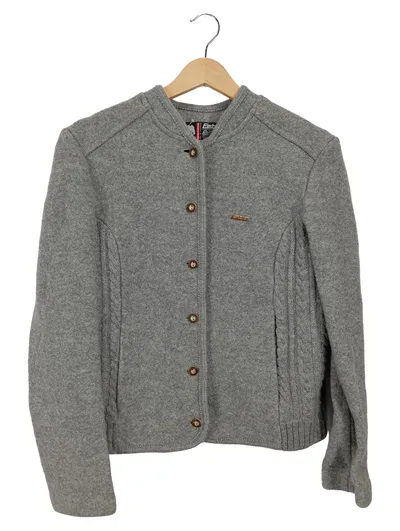 Eisbär Trachtenjacke Damen Gr. 44 Grau Traditionell Wolljanker