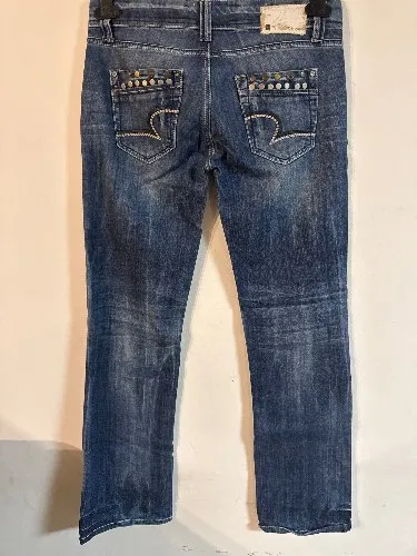 Rich & Royal Damen Jeans Regular Fit Blau W31/L35 Gr. 40