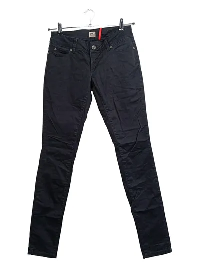 Herrlicher Damen Jeans Slim Fit Hose Gr. 36 Schwarz Casual