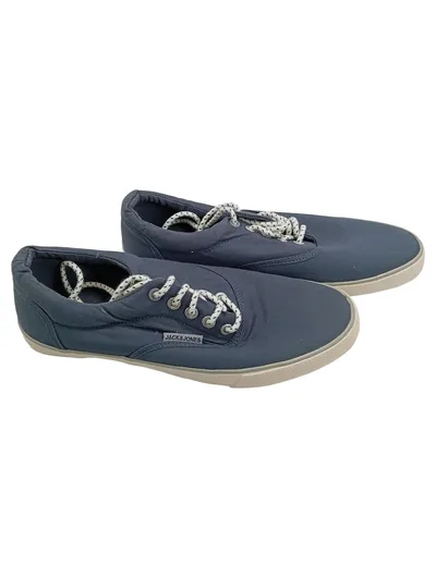 Jack & Jones Herren Sneaker Low Blau Gr. 40 Canvas Freizeitschuhe