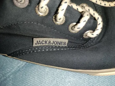 Jack & Jones Herren Sneaker Low Blau Gr. 40 Canvas Freizeitschuhe