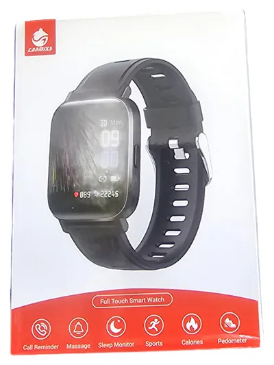 CanMixs CM-ZX08 Smartwatch Schwarz Fitness Tracker mit Ersatzarmband