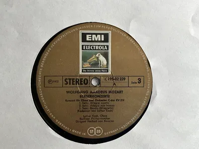 Mozart Bläserkonzerte Vinyl LP EMI Electrola Karajan Berliner Philharmoniker