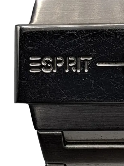Esprit Herren Armbanduhr Retro Edelstahl Grau Casual 4cm Zifferblatt