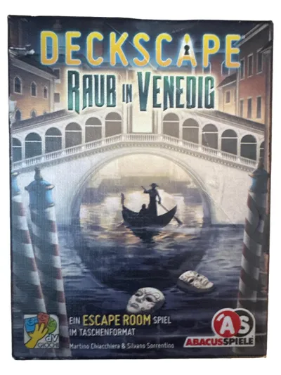 Abacusspiele Deckscape Raub in Venedig Escape Room Rätselspiel Kartenspiel